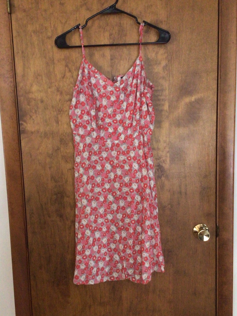 Old Navy Pink Floral Slip Dress with Spaghetti Straps